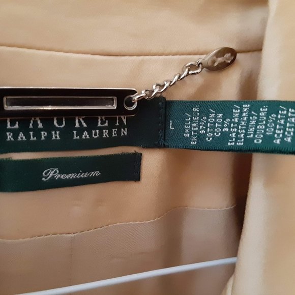 MAKE OFFER    Ralph Lauren Khaki Cropped Jacket - Picture 5 of 14